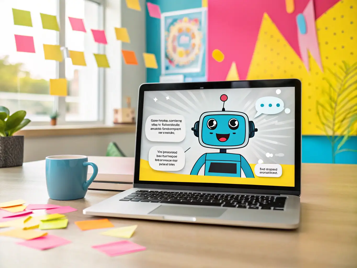 An image showing a chatbot interface providing customer support on a website, representing WoCiUp's AI-powered customer service solutions.