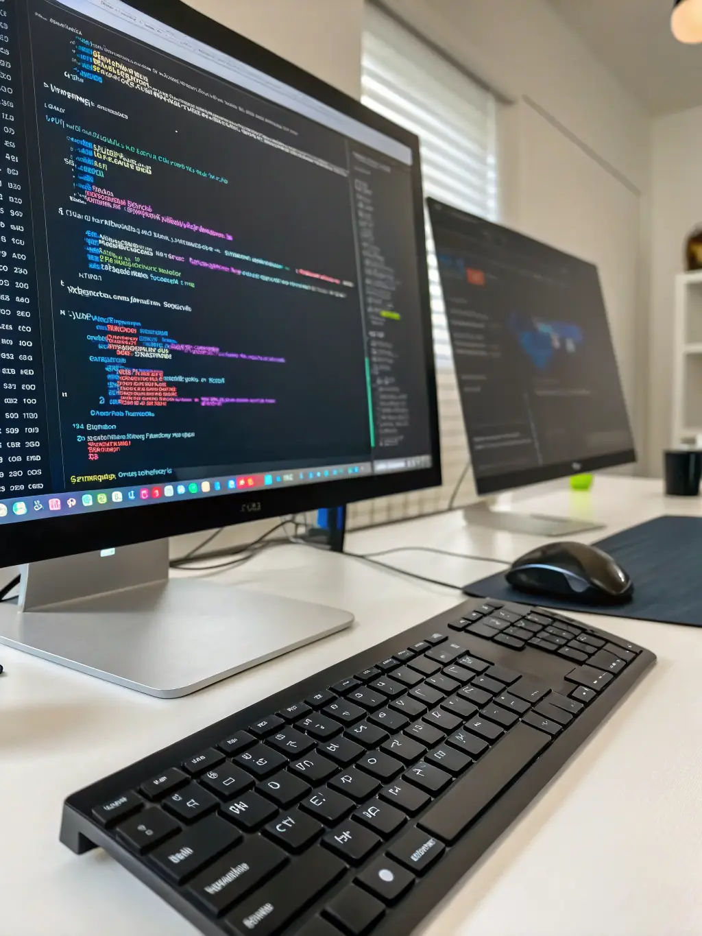 A natural language processing system analyzing text data within a web application, extracting sentiment and key insights.
